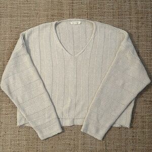 PacSun LA Hearts Cropped Boxy Loose V Neck Knit Sweater Small
